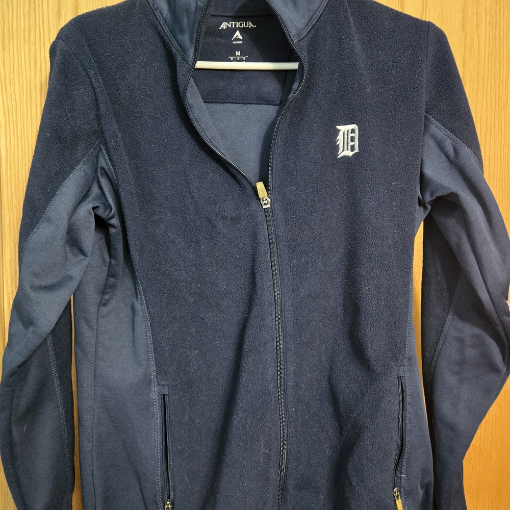 Antigua Women's Navy Varsity Detroit Tigers Jacket